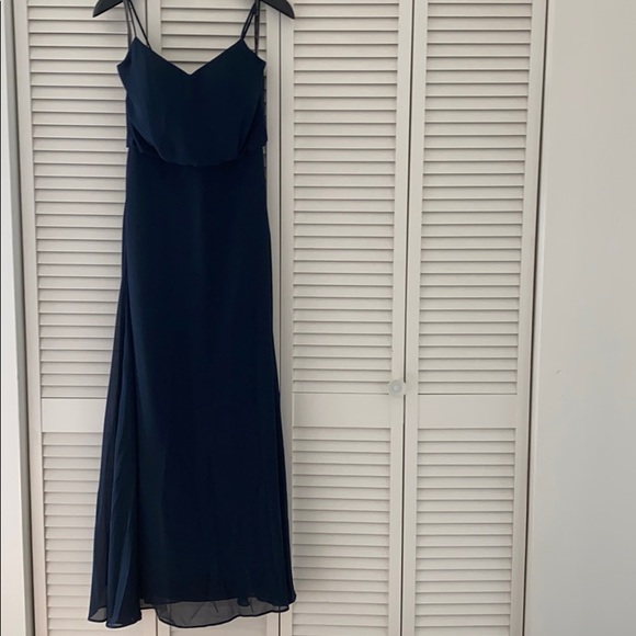 Long Navy Blue Dress - Picture 1 of 4
